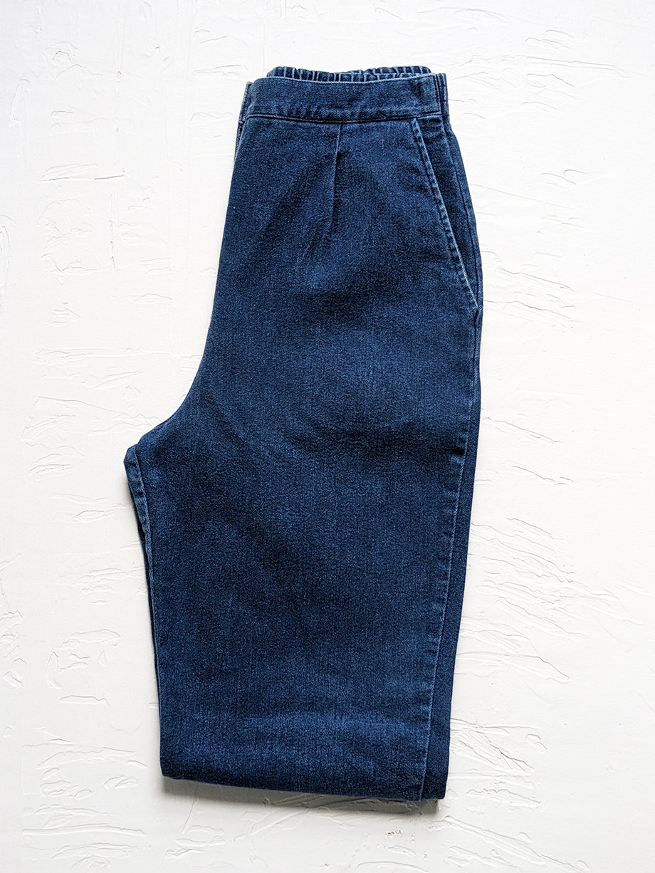 Denim Stirrup Legging - Dark Wash